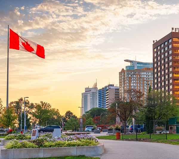 Windsor, Ontario downtown skyline